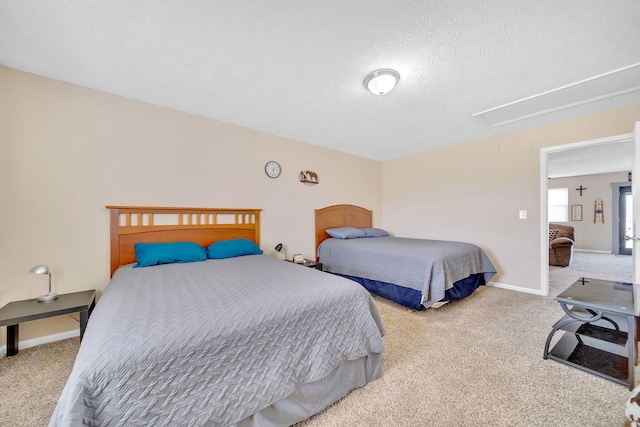 1439 Woods Ridge Rd, Dandridge, TN 37725 - carpeted bedroom with attic access and a textured ceiling