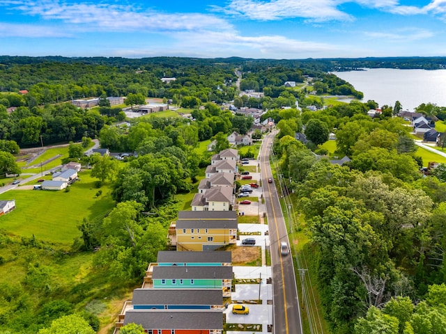 274A W Main St, Dandridge, TN 37725 - aerial view of residential area featuring a large body of water and a heavily wooded area