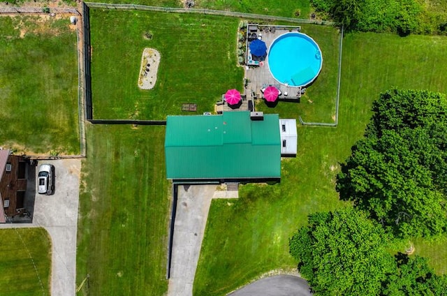 591 Phyllis Cir, Talbott, TN 37877 - bird's eye view of a pool area