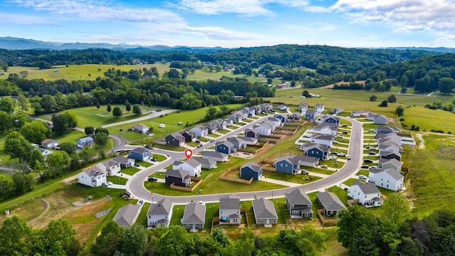 2909 Nicole Cir, Morristown, TN 37814 - aerial view of residential area featuring mountains