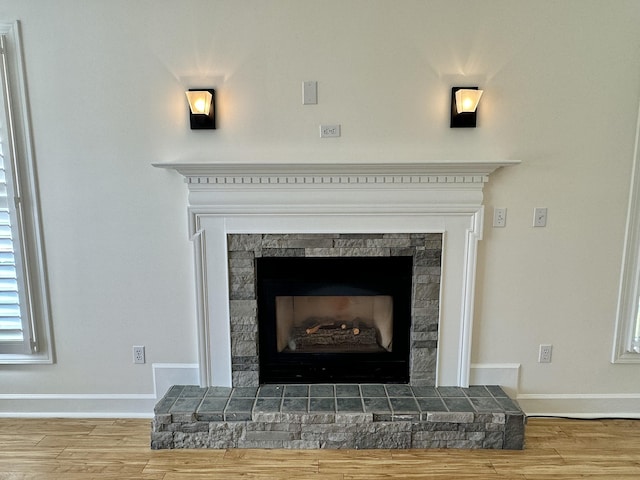 room details with hardwood / wood-style flooring