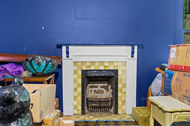 115 E Meeting St, Dandridge, TN 37725 - detailed view of a tile fireplace