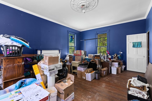 115 E Meeting St, Dandridge, TN 37725 - bedroom with hardwood / wood-style floors and crown molding
