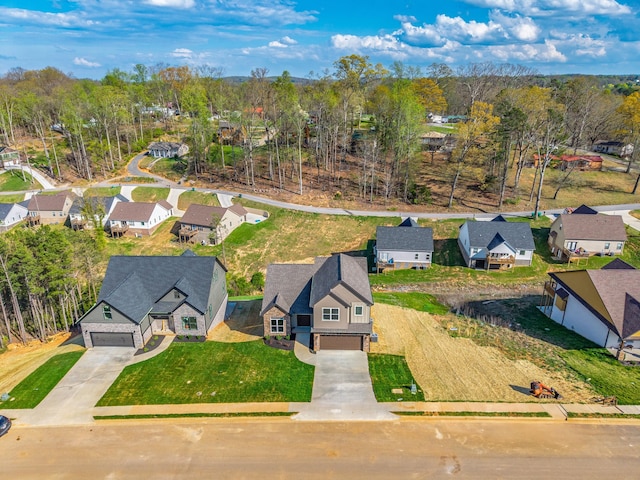 drone / aerial view featuring a residential view