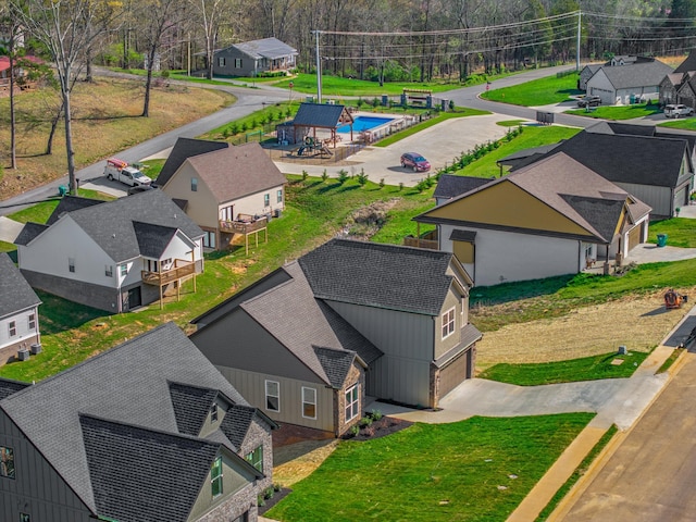 bird's eye view featuring a residential view