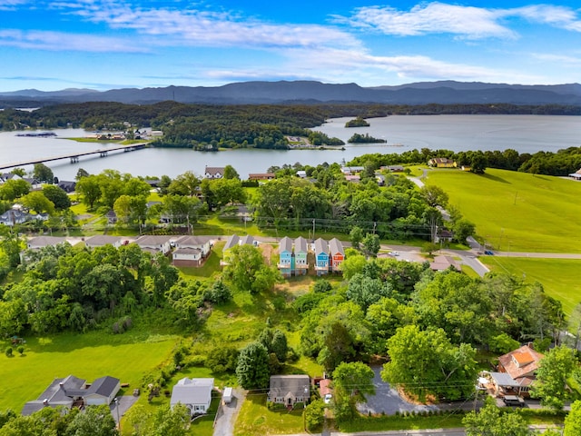 270A W Main St, Dandridge, TN 37725 - drone / aerial view of a water and mountain view