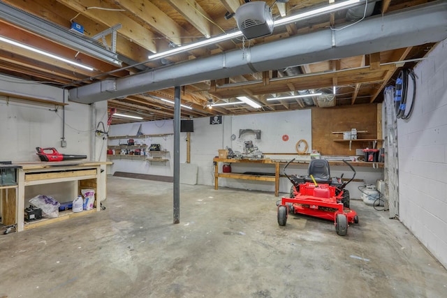 506 Viola Cir, Mount Carmel, TN 37645 - unfinished below grade area featuring a workshop area