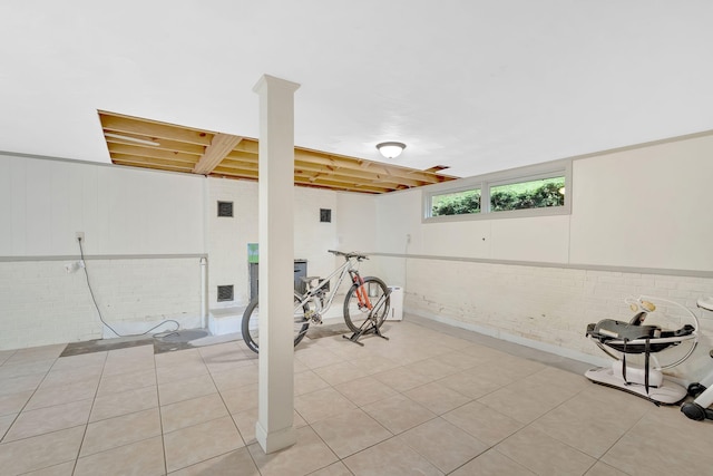 2306 Mountain Dr, Kingsport, TN 37664 - below grade area with brick wall