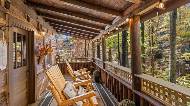 1131 Old Cartertown Rd, Gatlinburg, TN 37738 - view of wooden deck