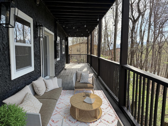 view of wooden terrace