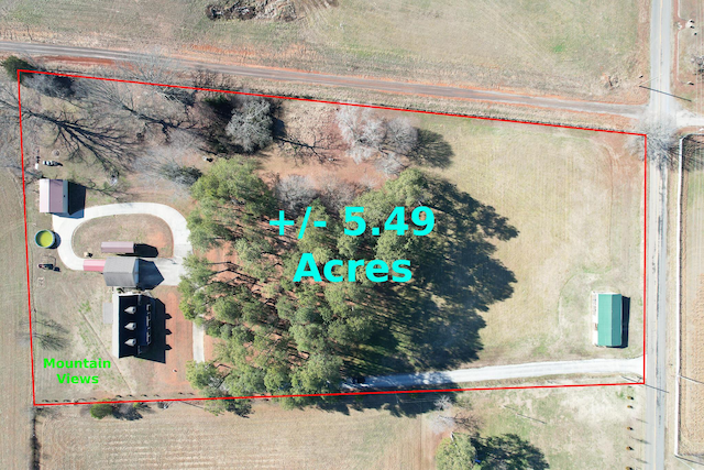 1096 Ch Rankin Rd, White Pine, TN 37890 - aerial view of property's location with property boundaries highlighted