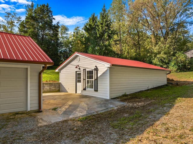 view of outdoor structure