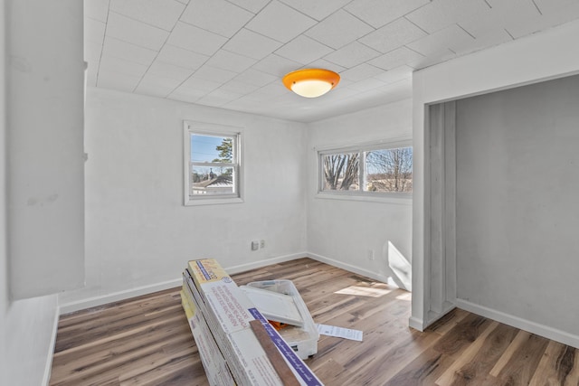 interior space featuring dark hardwood / wood-style flooring