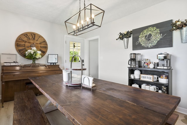 2121 Fir St, Morristown, TN 37813 - dining room with a chandelier and wood finished floors