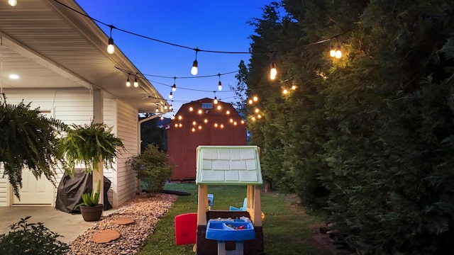 2121 Fir St, Morristown, TN 37813 - yard at twilight featuring a lawn