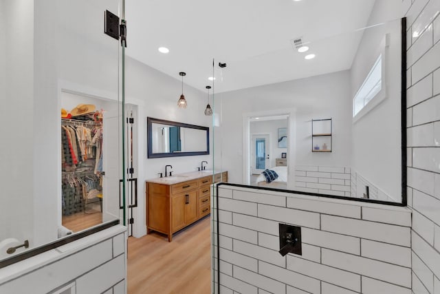 1936 Turners Landing Rd, Russellville, TN 37860 - kitchen featuring light hardwood / wood-style flooring, hanging light fixtures, and sink