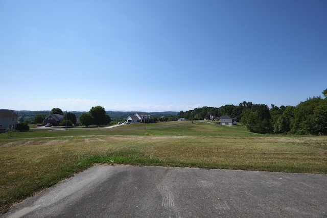 view of street featuring a rural view