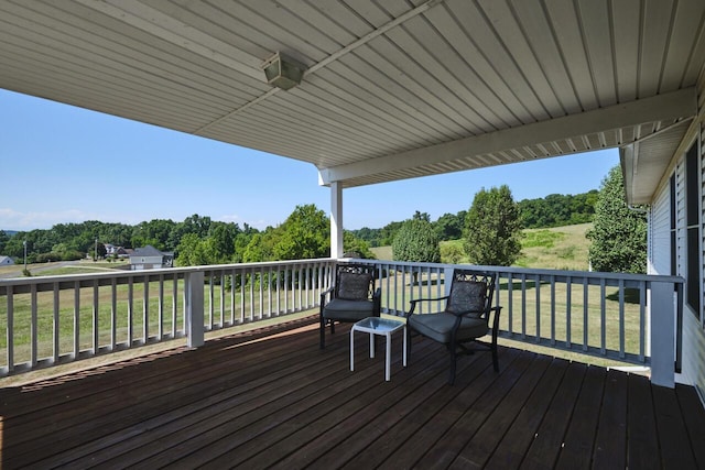 view of wooden terrace