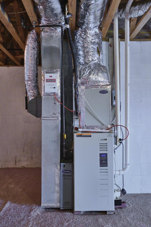 view of utility room