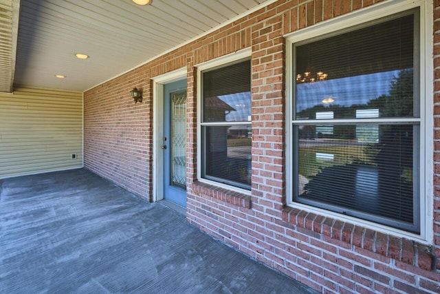 view of patio with covered porch