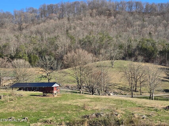 exterior space featuring a rural view