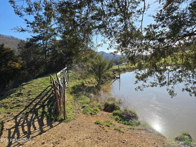 view of water feature