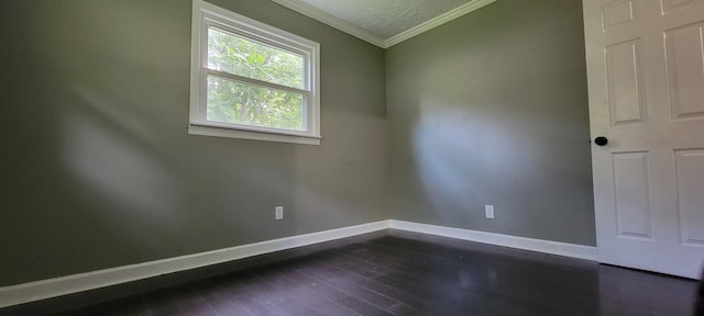 1034 E Skyline Dr, Morristown, TN 37813 - empty room with crown molding and dark wood-type flooring