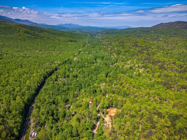 5014 Latta Way, Gatlinburg, TN 37738 - birds eye view of property featuring a mountain view and a view of trees