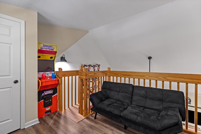 5014 Latta Way, Gatlinburg, TN 37738 - living area with wood finished floors and lofted ceiling