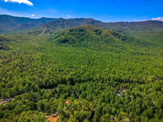 5014 Latta Way, Gatlinburg, TN 37738 - birds eye view of property with a forest view and a mountain view