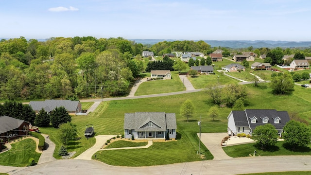 bird's eye view featuring a residential view