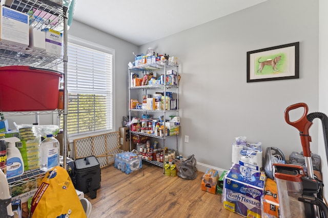 view of storage room