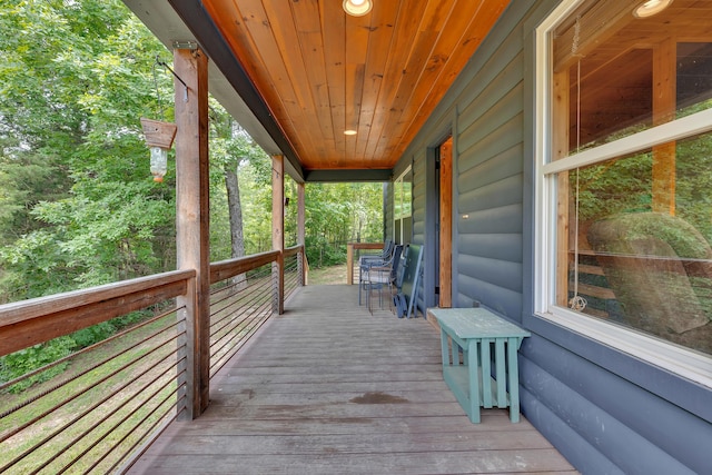 3466 Caywood Rd, Dandridge, TN 37725 - view of wooden porch