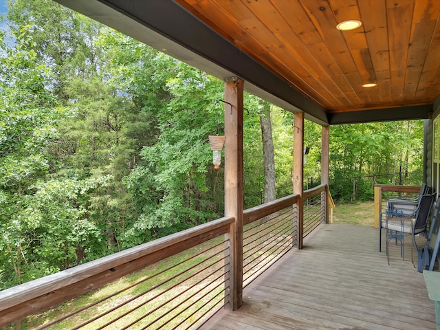 3466 Caywood Rd, Dandridge, TN 37725 - view of wooden terrace