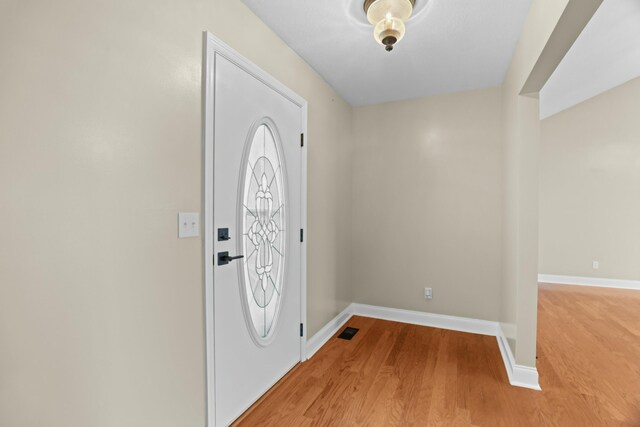 749 Harvest Meadows Dr, Kodak, TN 37764 - foyer featuring light wood-style floors, visible vents, and baseboards