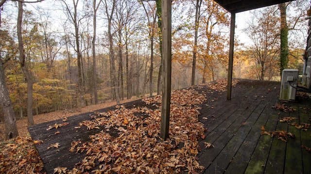 view of yard featuring a deck