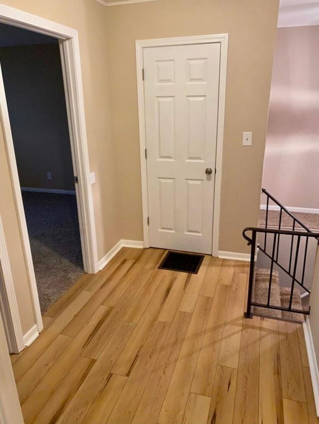 interior space featuring light hardwood / wood-style flooring