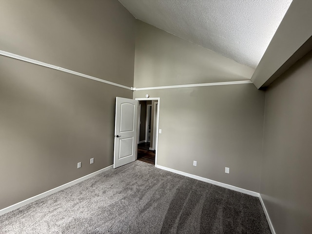 2157 Windy Cove Ln, Talbott, TN 37877 - carpeted spare room featuring a textured ceiling and high vaulted ceiling