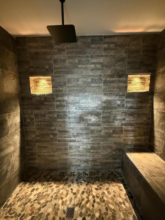2157 Windy Cove Ln, Talbott, TN 37877 - full bathroom featuring a tile shower