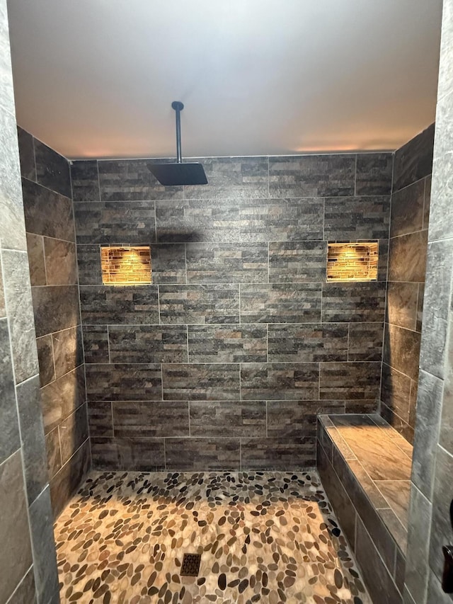 2157 Windy Cove Ln, Talbott, TN 37877 - bathroom with tiled shower