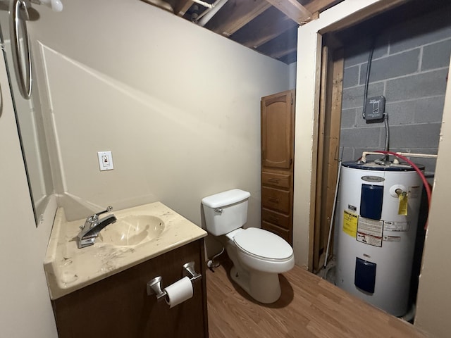 2157 Windy Cove Ln, Talbott, TN 37877 - bathroom featuring electric water heater and vanity