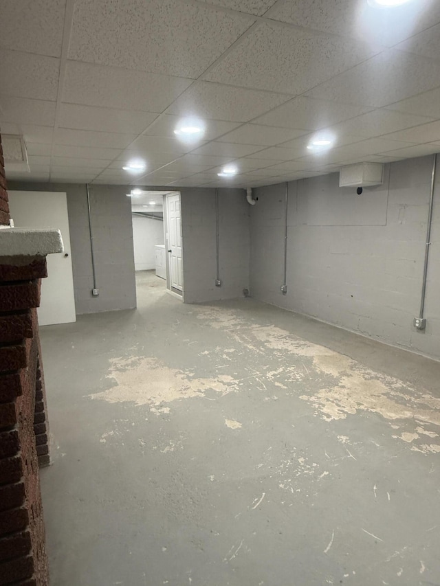 240 Clifton Heights Rd, Newport, TN 37821 - finished below grade area with a paneled ceiling