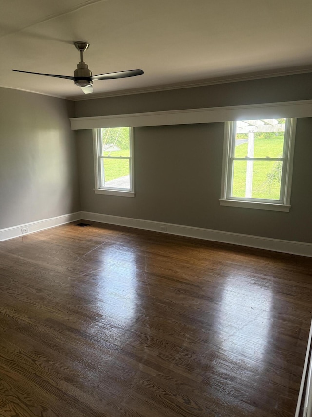 240 Clifton Heights Rd, Newport, TN 37821 - empty room with baseboards, dark wood-style floors, and a healthy amount of sunlight