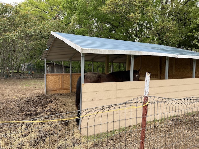 view of horse barn