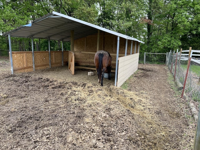 view of horse barn