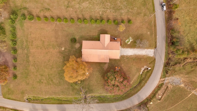 bird's eye view featuring a rural view