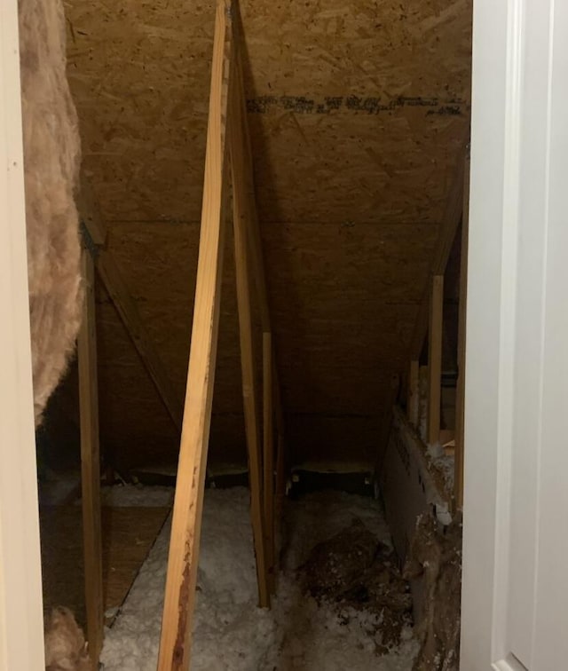 view of attic