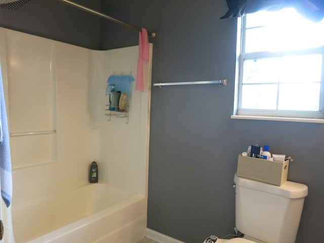 5534 Carlyle Ave, Russellville, TN 37860 - full bath with toilet, shower / bath combination with curtain, and baseboards