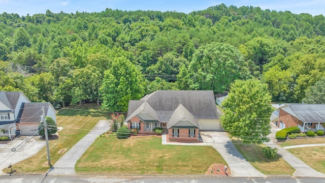 aerial view with a view of trees