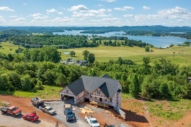 164 Logans Blf, Bean Station, TN 37708 - view from above of property featuring a large body of water and a heavily wooded area